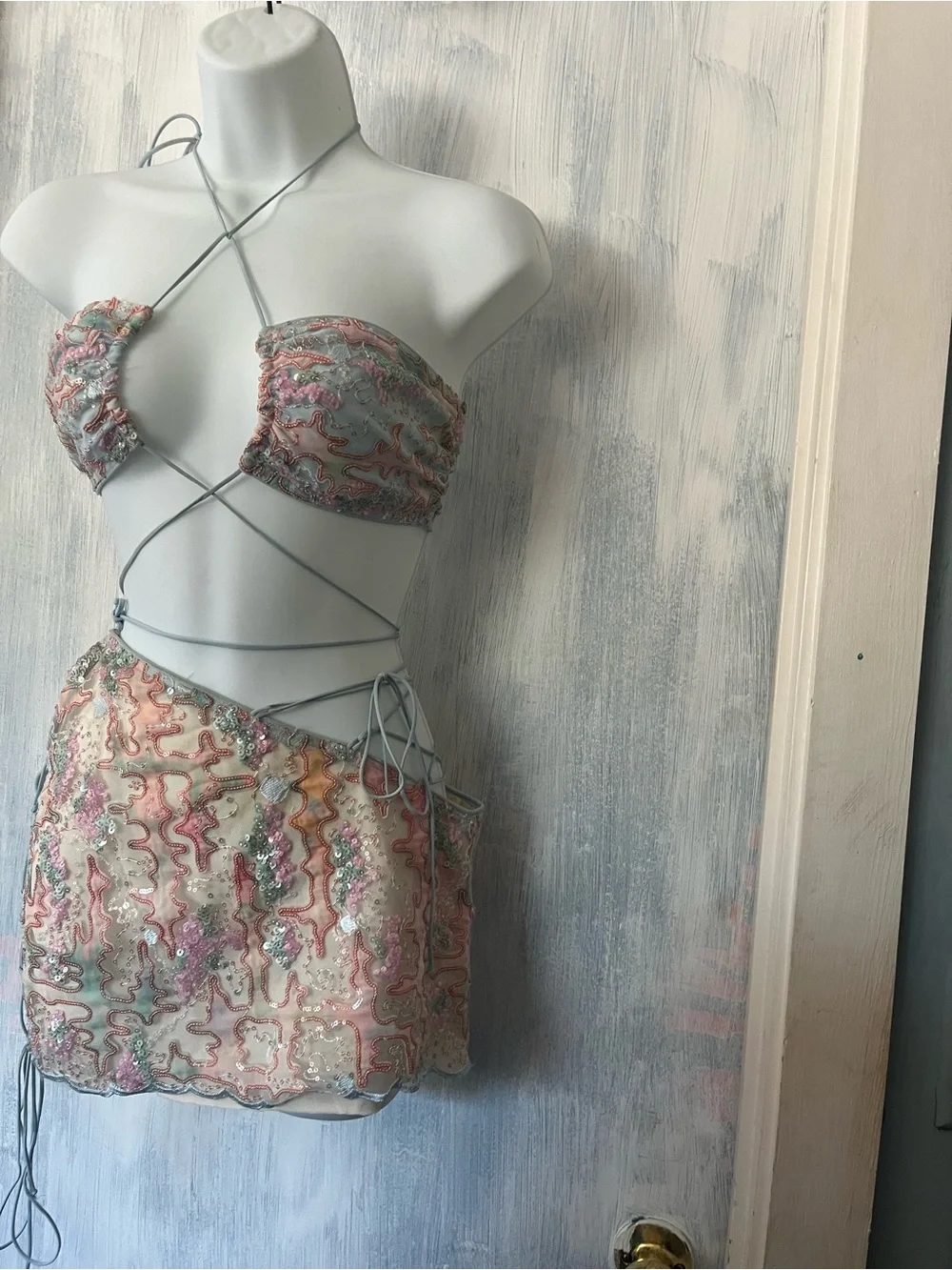 For Love & Lemons ‘Monique’ Sequin Two-Piece Set - Picture 7 of 12